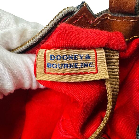 Dooney & Bourke Navy Blue Nylon Crossbody Pouchette - 6.25" x 2.5" x 8.5" - Picture 6 of 11